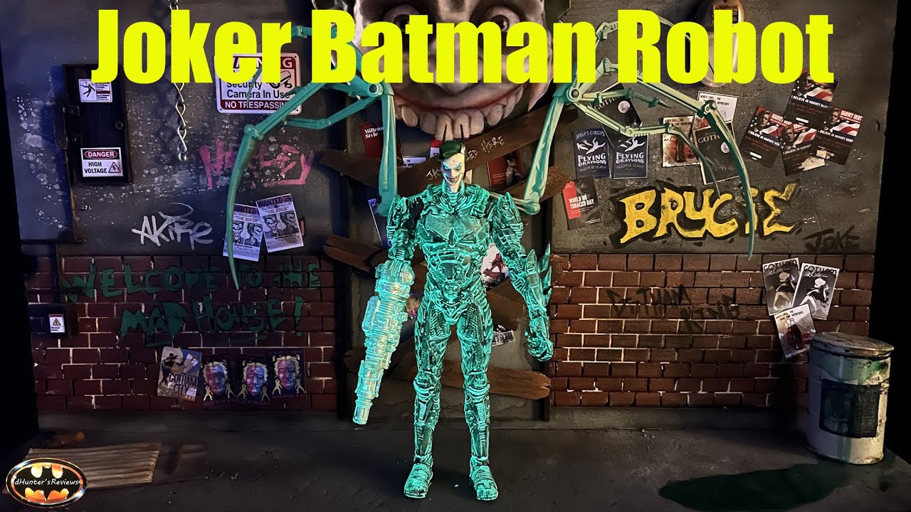 Обзор фигурки Макфарлейн из DC Multiverse Джокер Бэтмен Робот Светящийся в темноте Бэтмен: За гра...