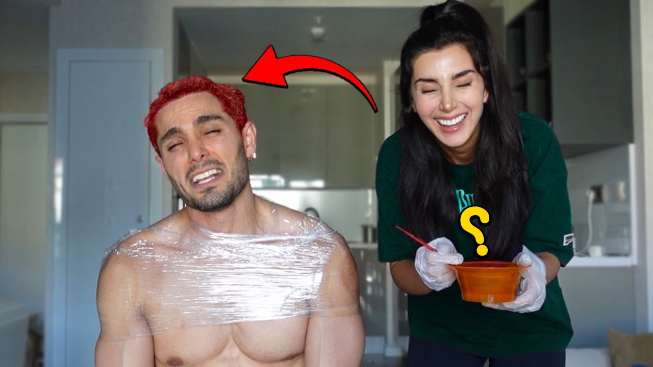 موهاشو شرابی کردم 😂 با این کارا 20 سال جون تر شد