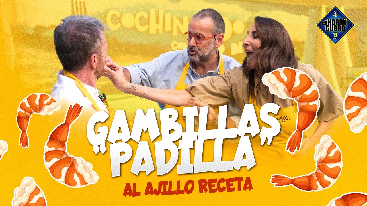 David de Jorge: Receta gambilla “Padilla” al ajillo - Paz Padilla - El Hormiguero