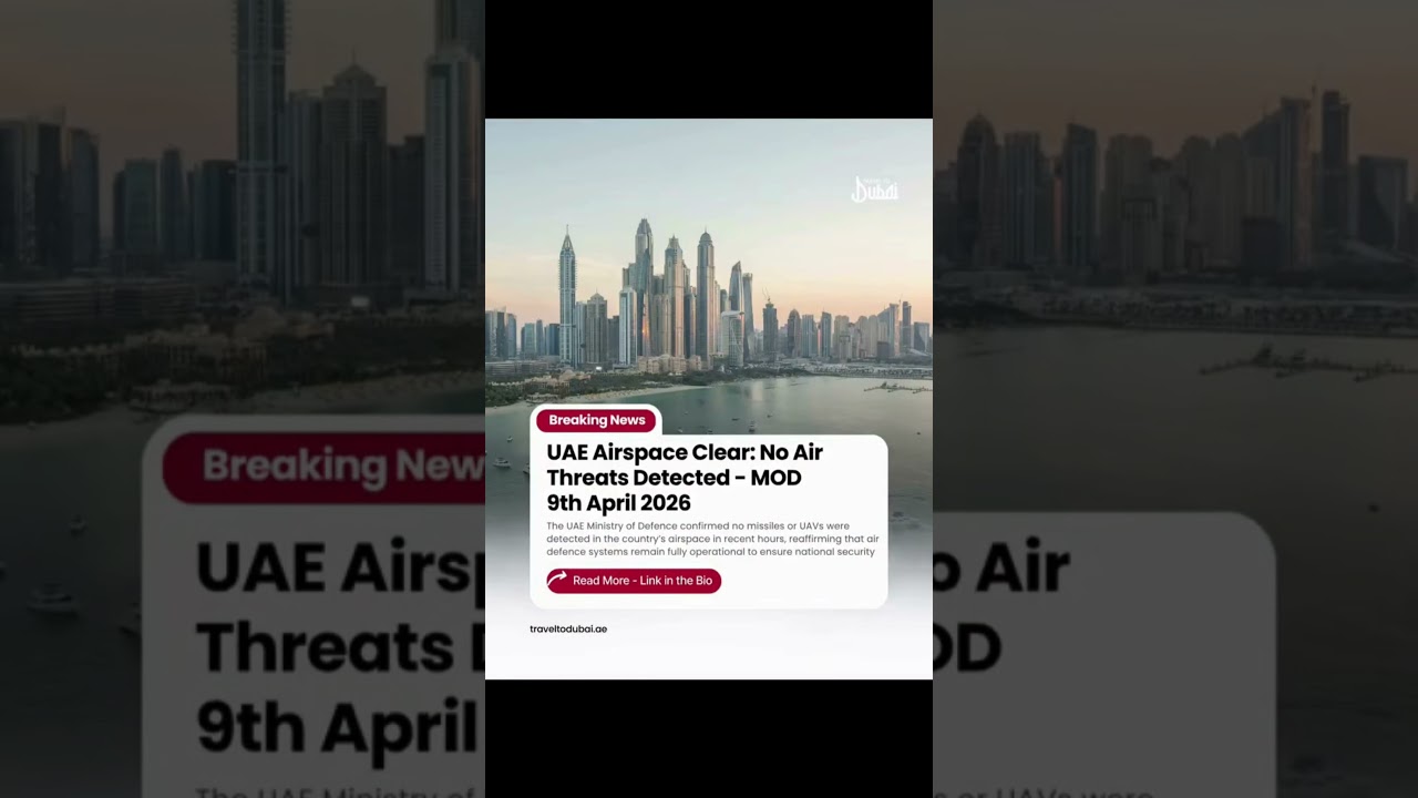 UAE Airspace Safe 🇦🇪 | Ministry of Defence Official Update 2026