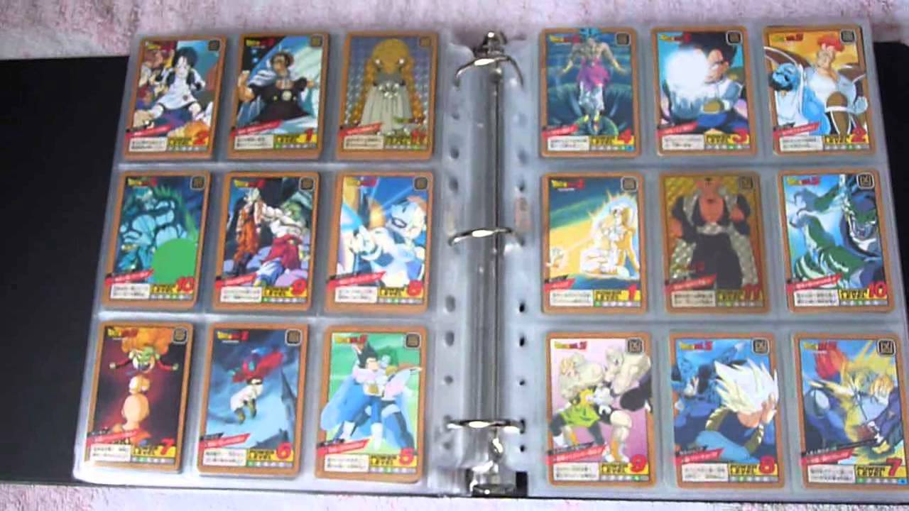 My dragonball z card collection part #1 - Dp Carddass fr - Power Level fr