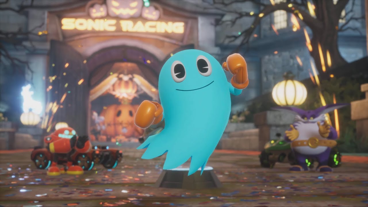 The Pac-Man Ghosts Haunt CrossWorlds - Pac-Man Sonic Racing CrossWorlds DLC Overview Part 2