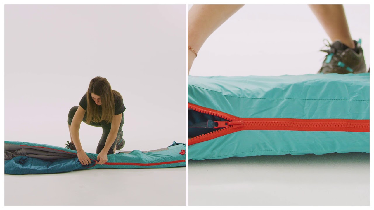 SAC DE COUCHAGE 2 EN 1 - SLEEPIN BED MH500 15&deg;C L BLEU