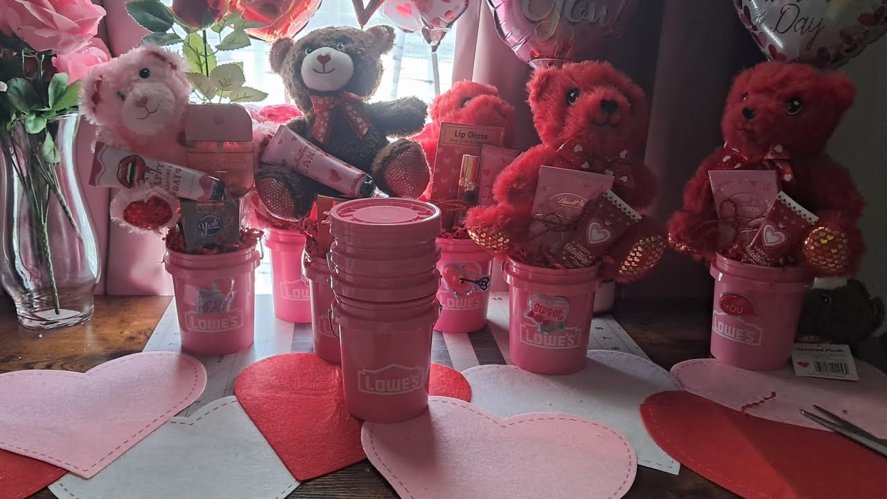 Lowe's Mini Buckets | Valentine’s Day Concepts | Inexpensive Gifts