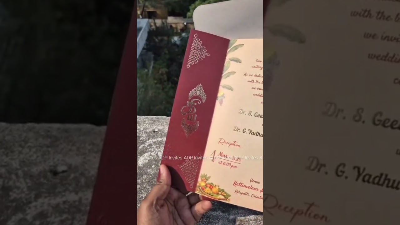 Beautiful Foil Printed invites! ⚡        #wedding #weddingcreation #coimbatore #love