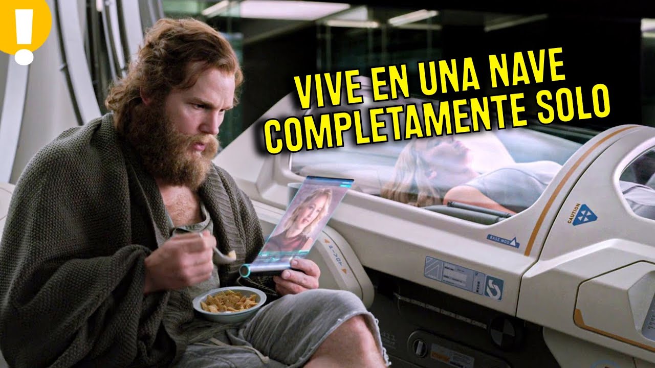 HOMBRE VIVIRÁ 90 AÑOS COMPLETAMENTE SOLO EN UNA NAVE ESPACIAL | Pasajeros Resumen en 10 minutos
