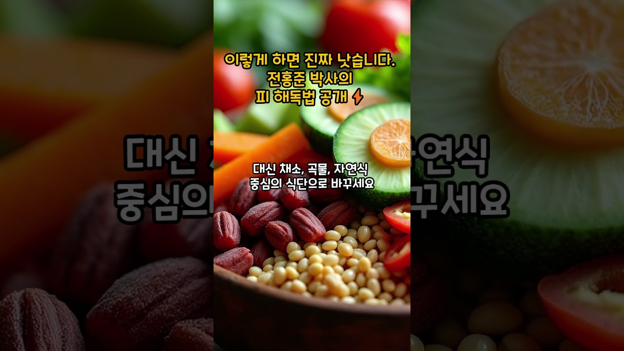 이렇게 하면 진짜 낫습니다  전홍준 박사의 피 해독법 공개⚡#건강정보 #염증해독 #자연치유 #전홍준박사 #생활습관