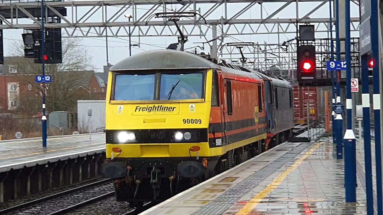Wet and Windy Trains at: Stafford, WCML, 23/01/26