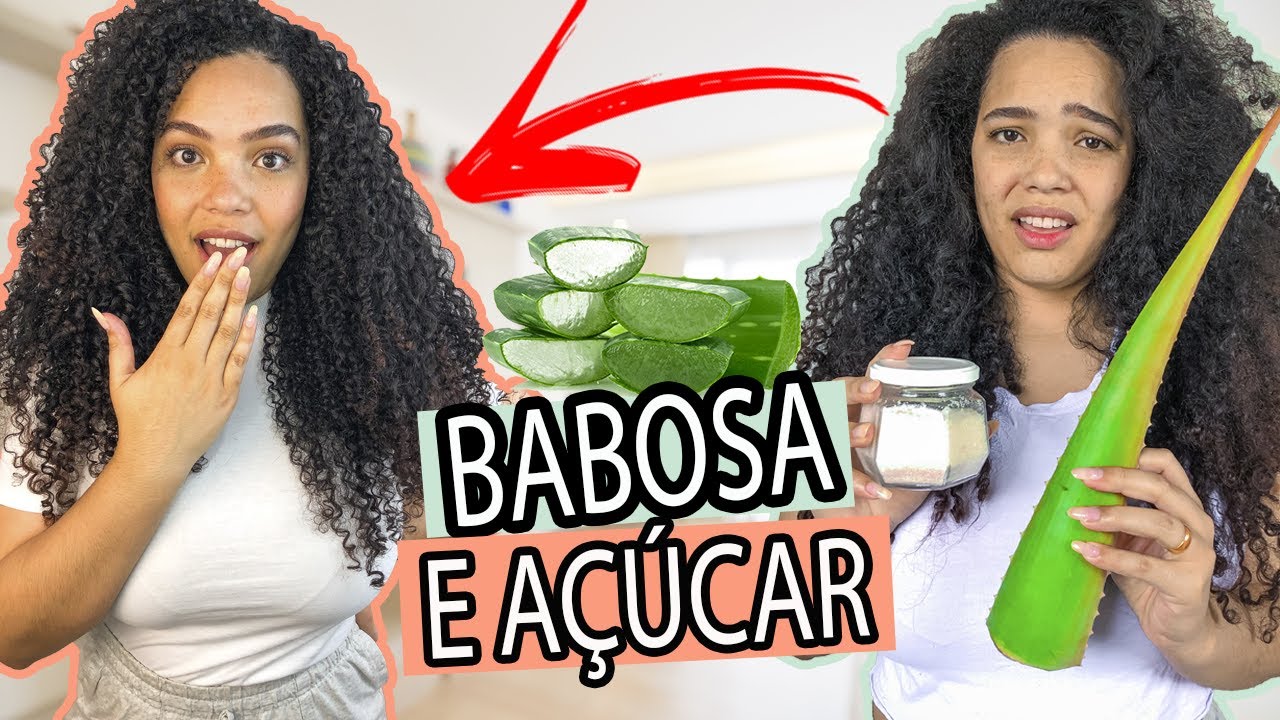 HIDRATAÇÃO COM BABOSA E AÇÚCAR - MELHOR TRATAMENTO CASEIRO | Andreza Siqueira