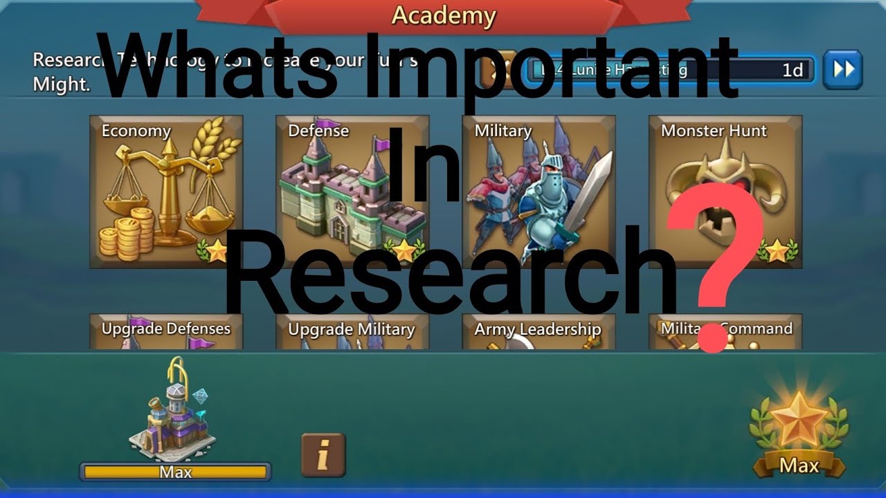 Lords mobile_What's Important In Research | Research kaise kare?