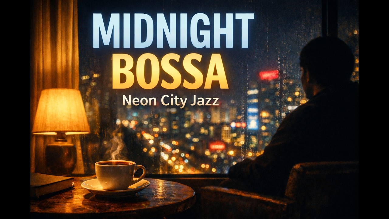 Midnight City Jazz 🌃Relaxing Bossa Nova for Late Night Focus & Sleep