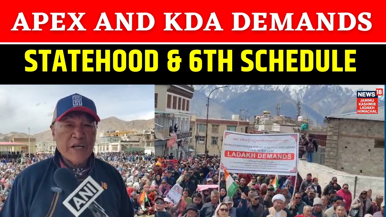 Ladakh : Apex And Kda Hold Peaceful Protest Demanding Four-Point Agenda in Leh