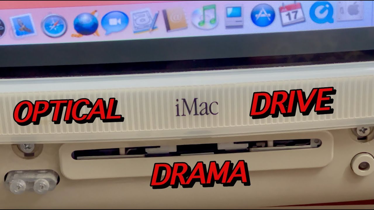 IMAC G3 FLOWER POWER REPLACING THE OPTICAL DRIVE