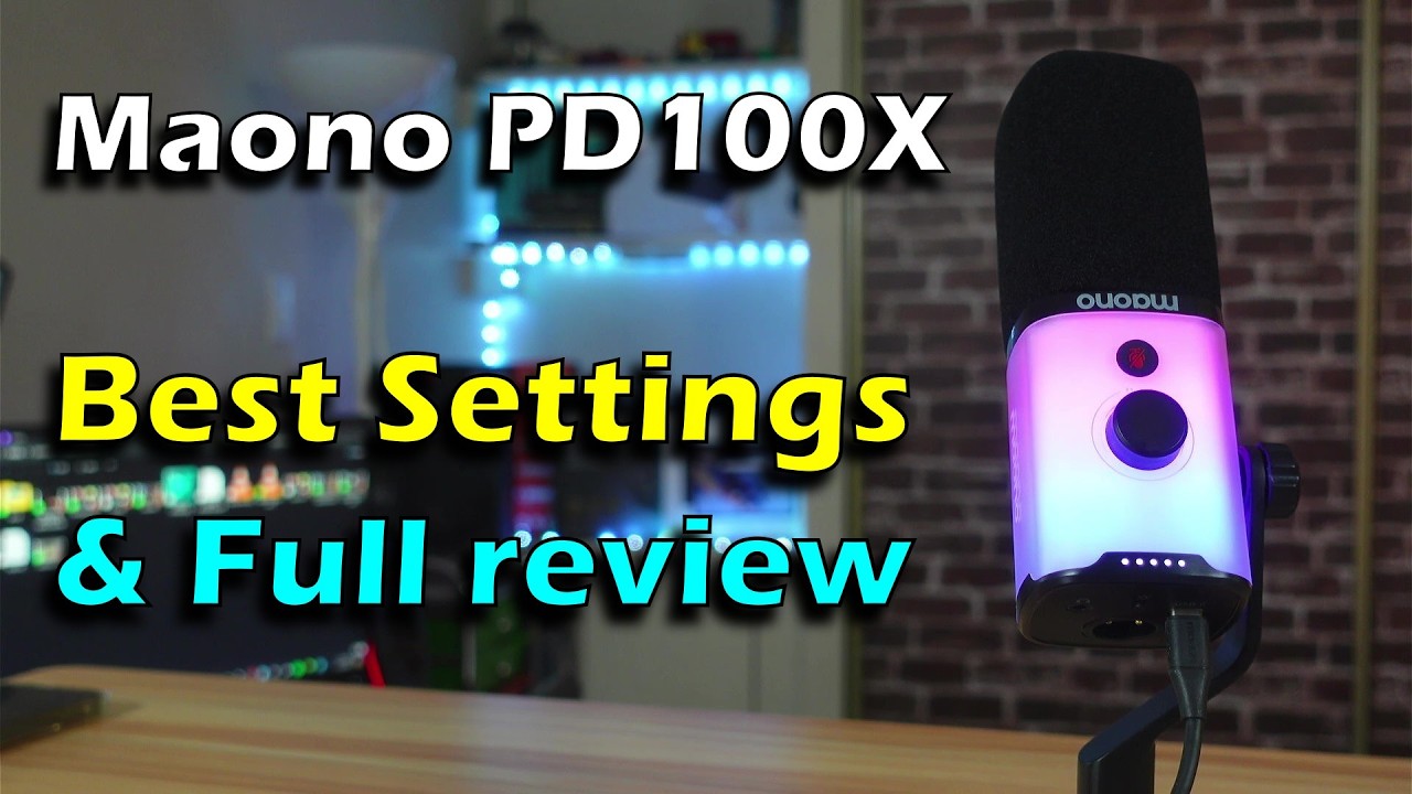 Maono PD100X RGB Mic Sound test, best settings and full review
