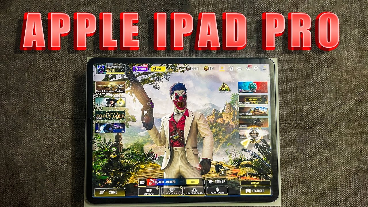 HDR + 120 Fps !! 🤯FIRST GAMEPLAY with iPad Pro M2 - COD Mobile