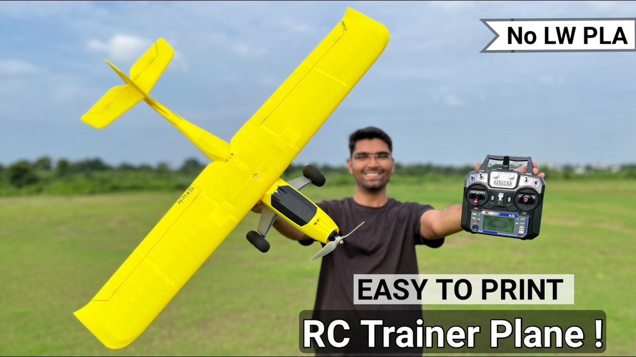 How to Make a Beginner 3D Printed RC Trainer Plane (PLA, No LW-PLA!) #rcplane #howto