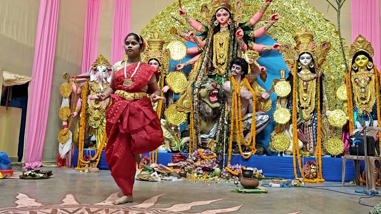 AI GIRI NANDINI DANCE DURGA PUJA TOLLYGUNGE 