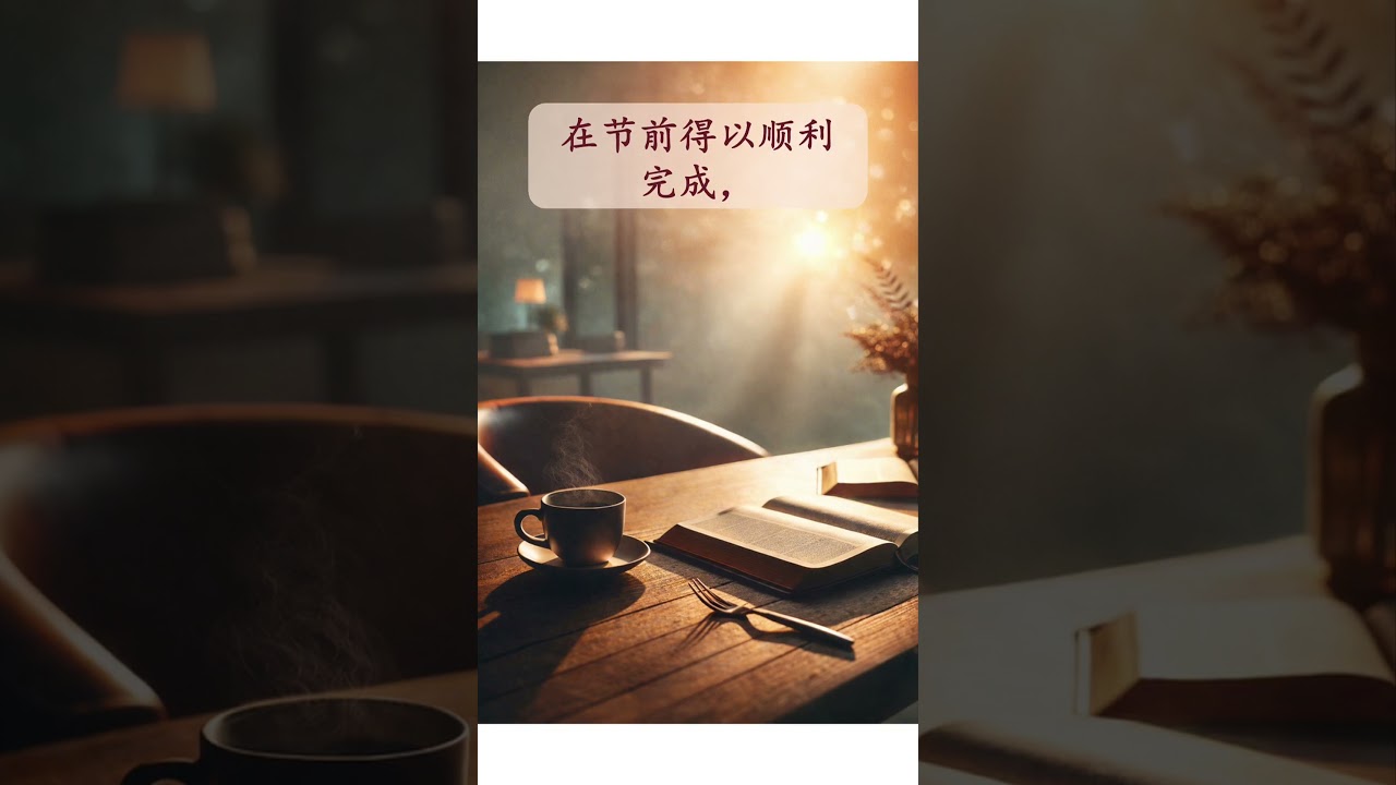 年关近了，工作还没做完？你需要这段1分钟的祷告🙏 #年关 #为工作祷告 #职场祷告 #加班的你 #进入安息