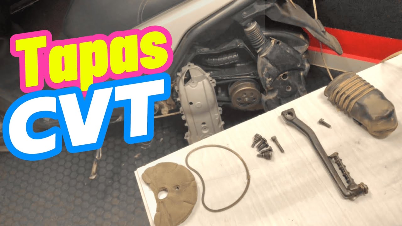 Desmonte de tapas protectoras-Mantenimiento completo CVT - Yamaha bws 125
