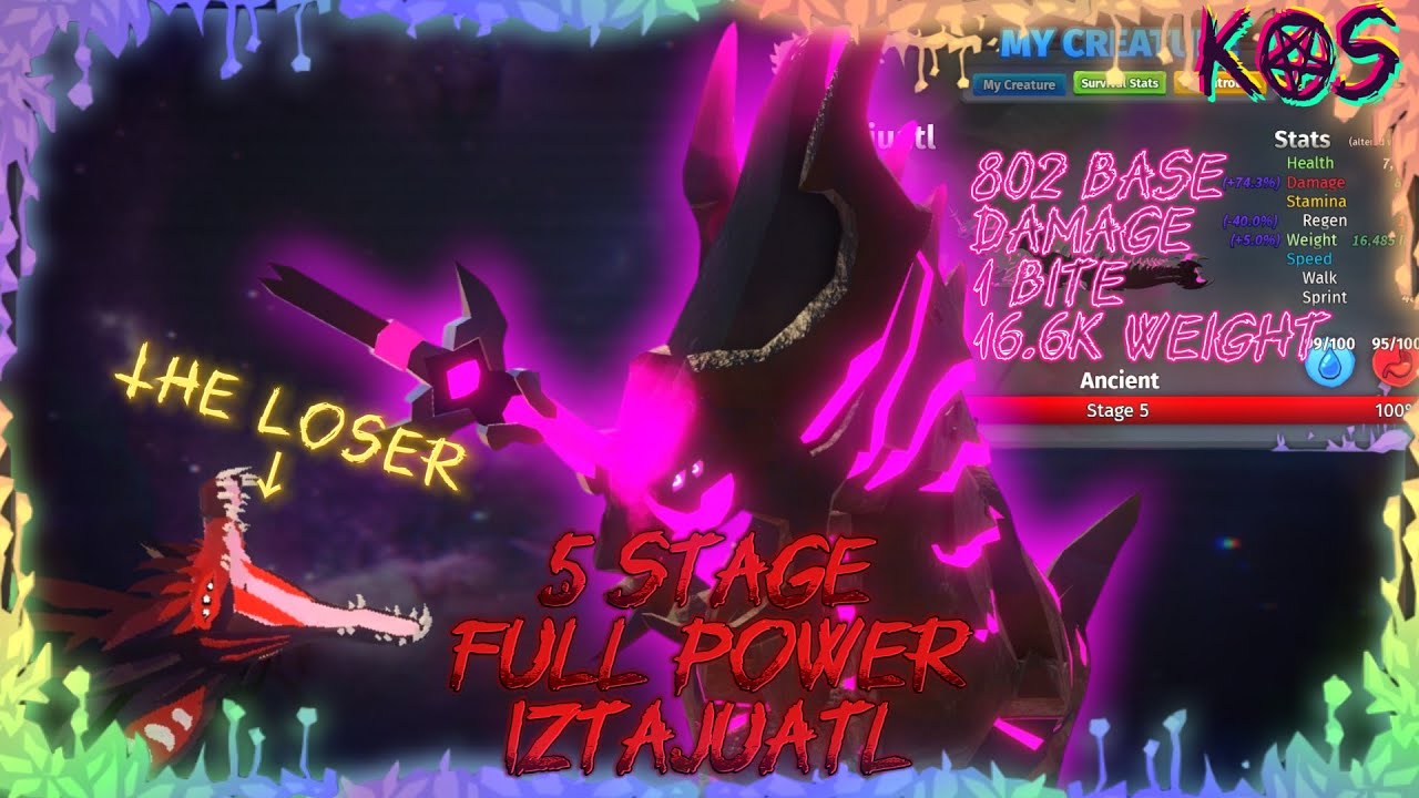Iztajuatl | 5 Stage | full power | Creatures of Sonaria