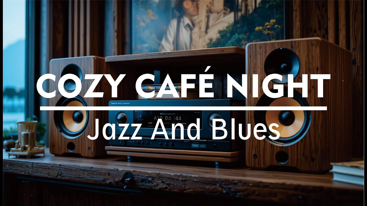 Warm Lamp Light Jazz Caf&eacute; ☕ Cozy Night Ambience