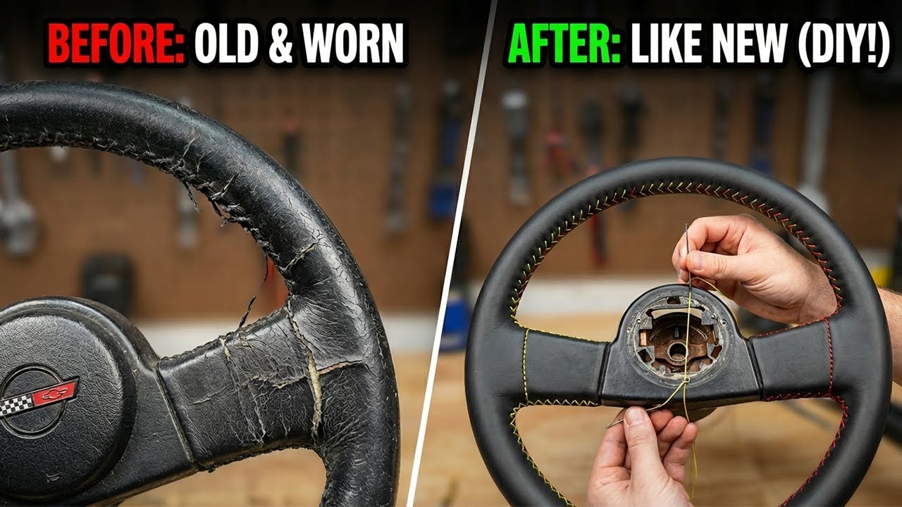 How to Restore A C4 Corvette Steering Wheel (Works on any car) OLD 1984 C4 CORVETTE RESTORATION PT.7
