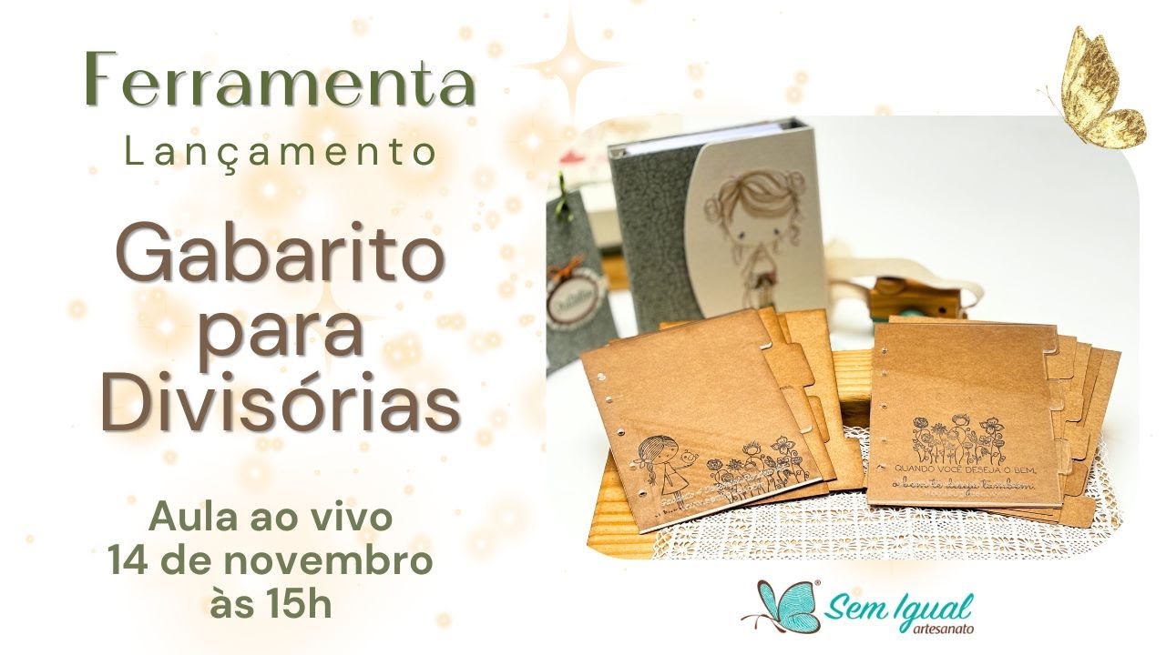 Gabarito para Divisórias | Comprei! E agora? - Aula Ao Vivo | Sem Igual Artesanato