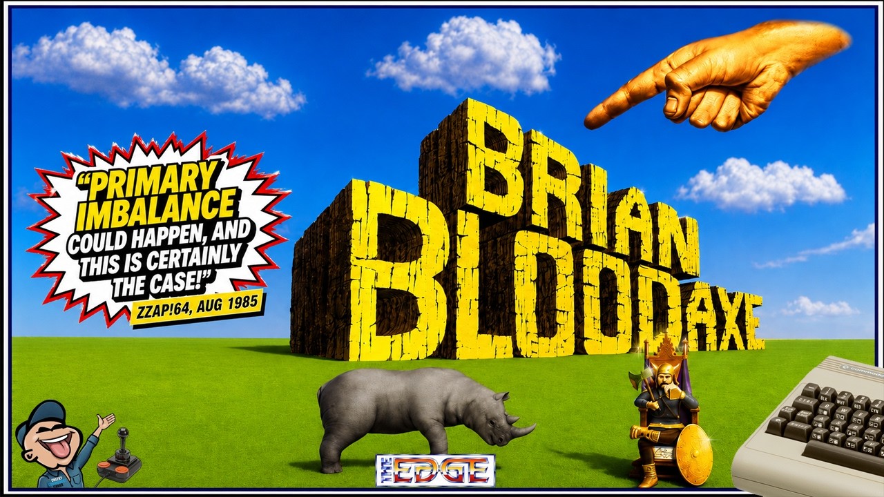 BRIAN BLOODAXE – Commodore 64 (1985) | Monty Python-Style Viking Platform Adventure