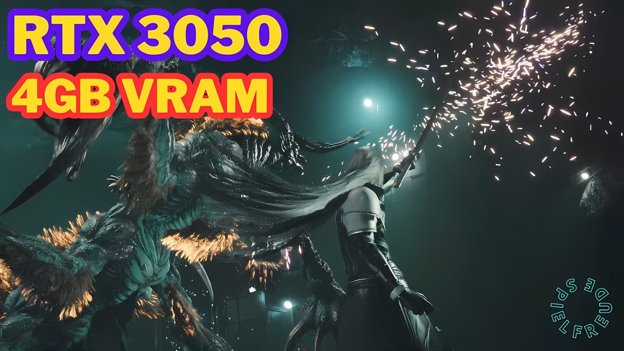 Final Fantasy VII Rebirth on RTX 3050 4gb VRAM i7-12650 high quality ultra graphic settings