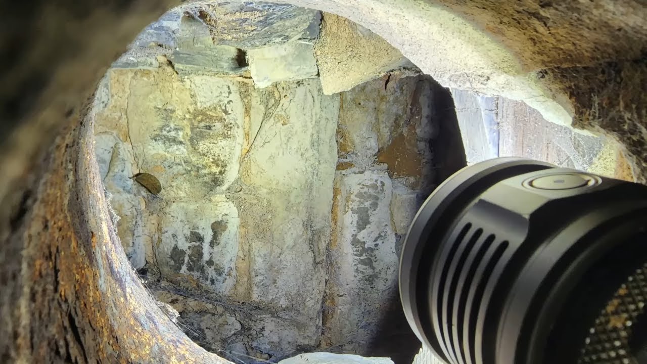Old Abandoned Log House Exploration: Hidden Fireplace In Basement
