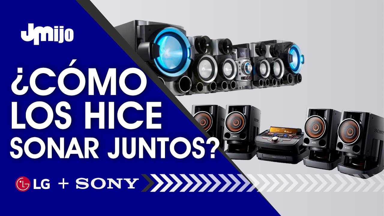 Como conectar dos equipos de sonido diferentes