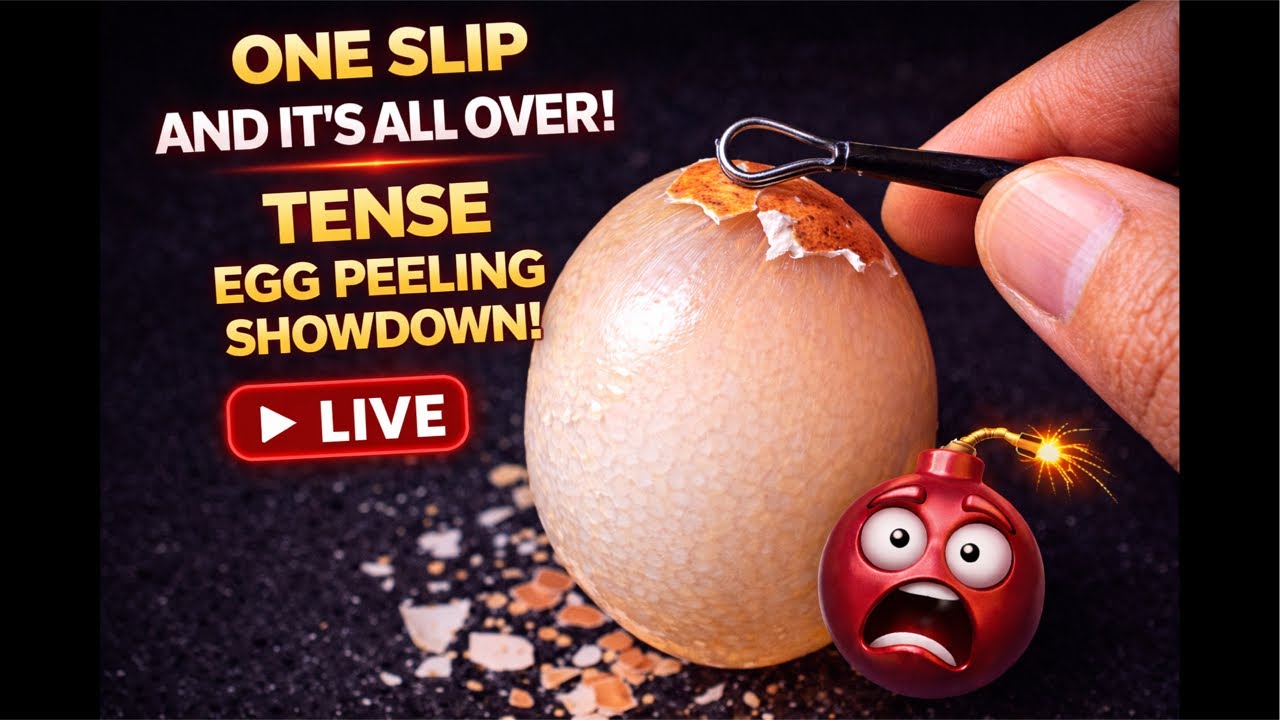 Raw Egg Peeling That Will Either Relax You… Or Stress You Out