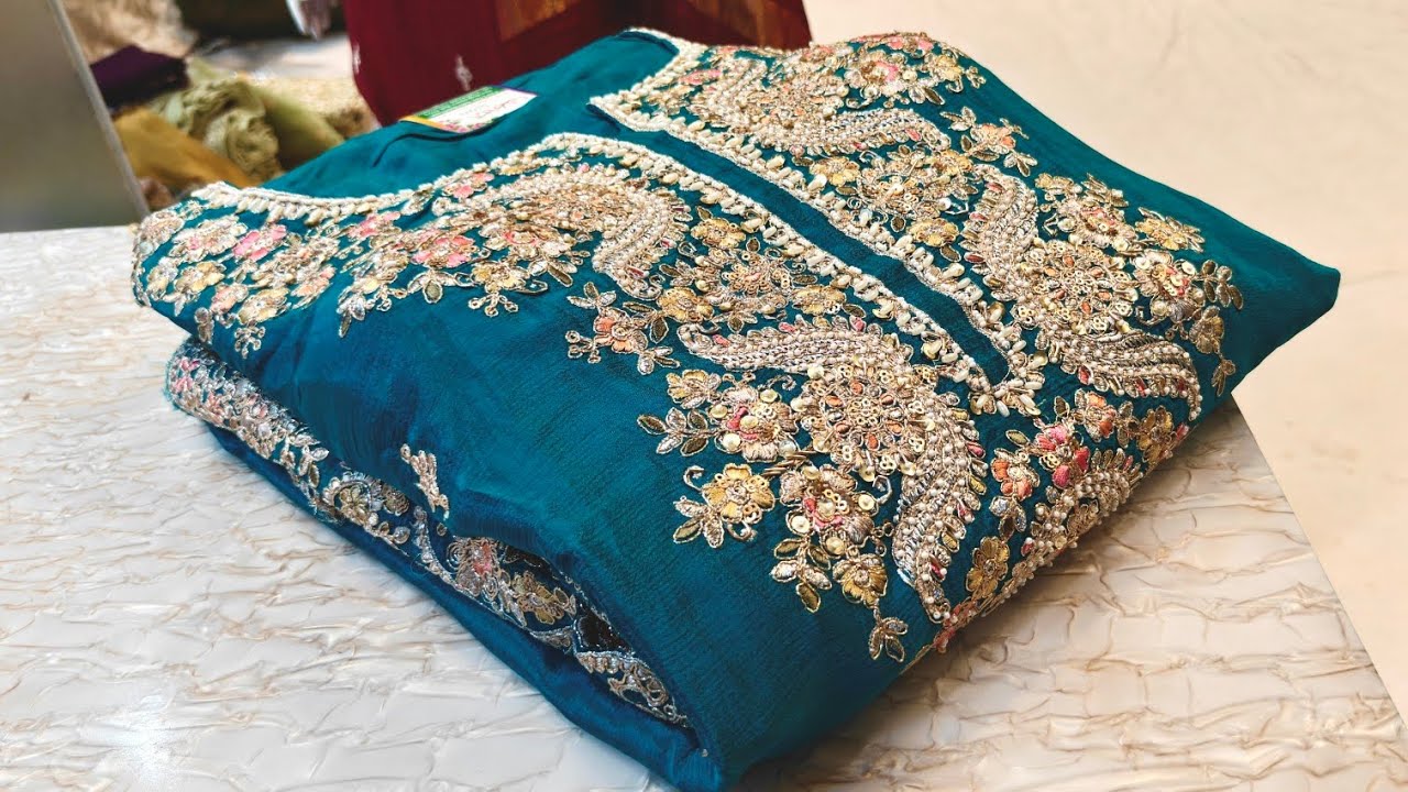 Pakistani Plazo Gets a Stunning Zardozi Makeover!