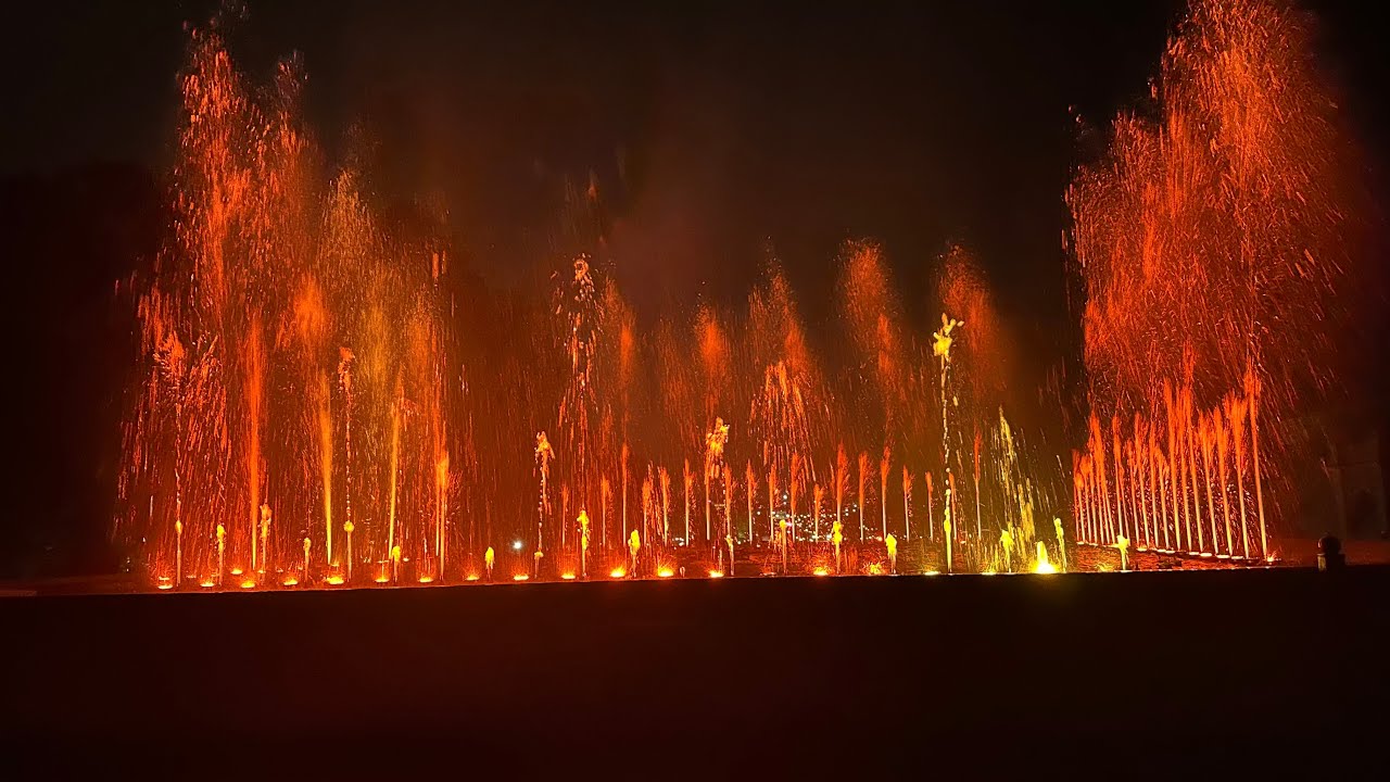 Brindavan Gardens Mysore Musical Fountain Light Show - Magical Evening Spectacle