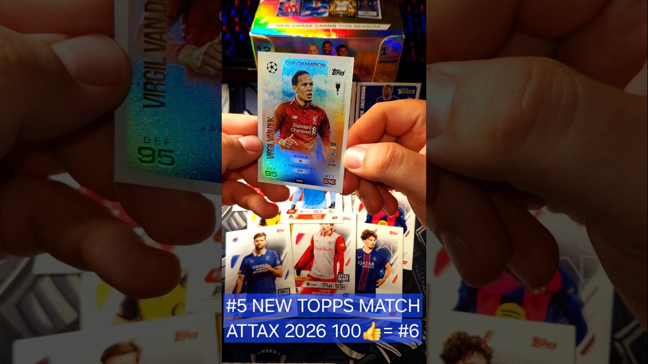 #5 VIRGIL!!! NOWY MATCH ATTAX 2026! KARTY PIŁKARSKIE #topps #matchattax #topps #packopening #2026