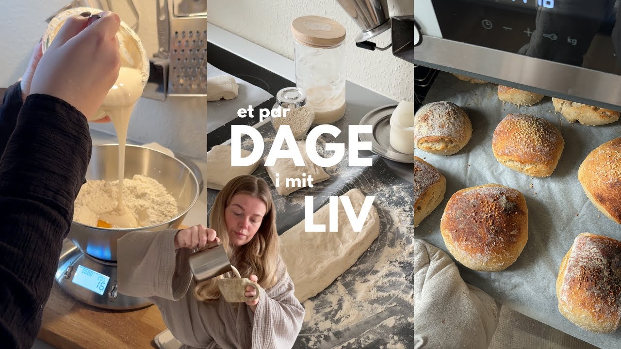 Bager surdejsboller, finder min symaskine frem og viser min hverdags makeup