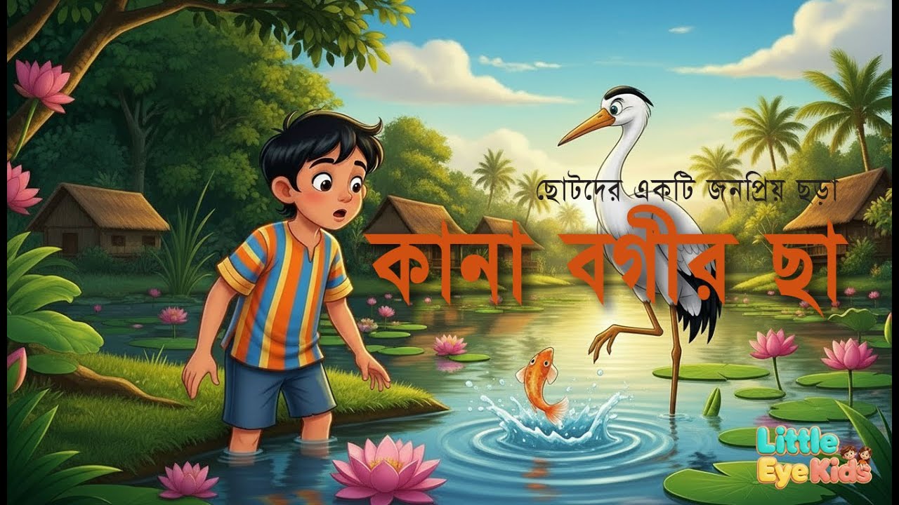 ঐ দেখা যায় তাল গাছ 🌴 | কানা বগীর ছা | Popular Bangla Kids Rhymetalgas