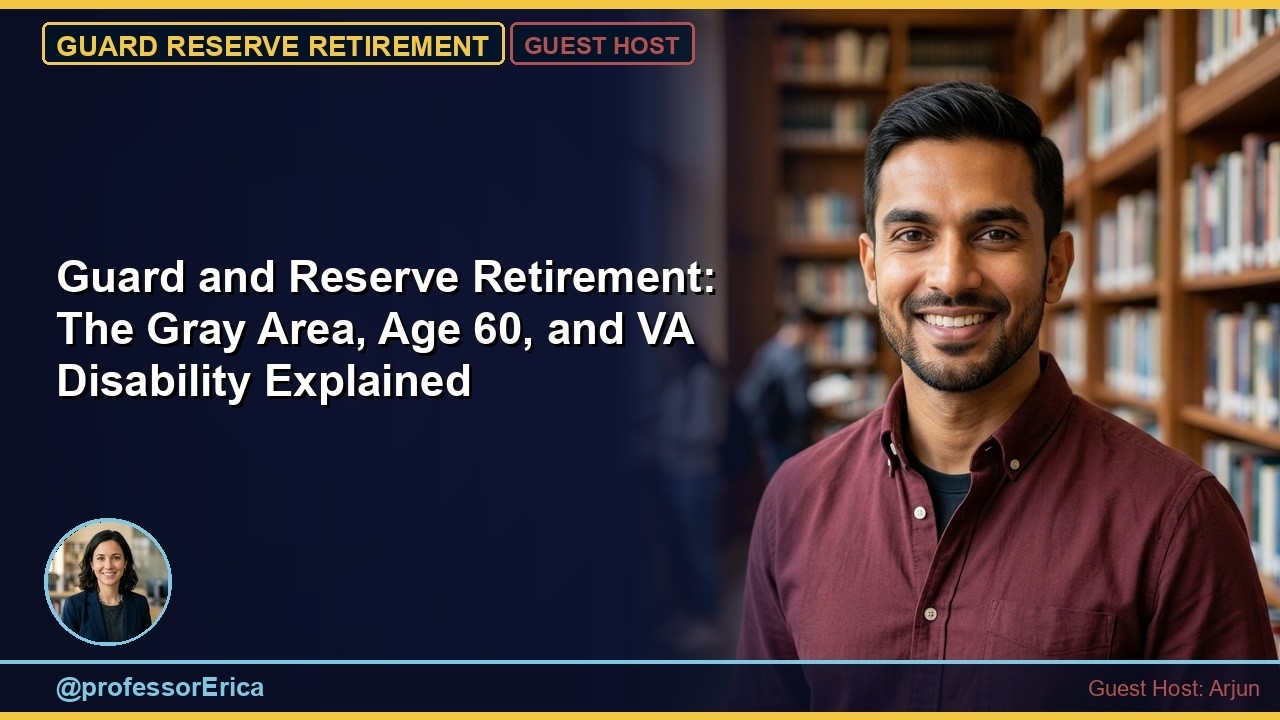 Guard and Reserve Retirement: The Gray Area, Age 60, and VA Disability Explained
