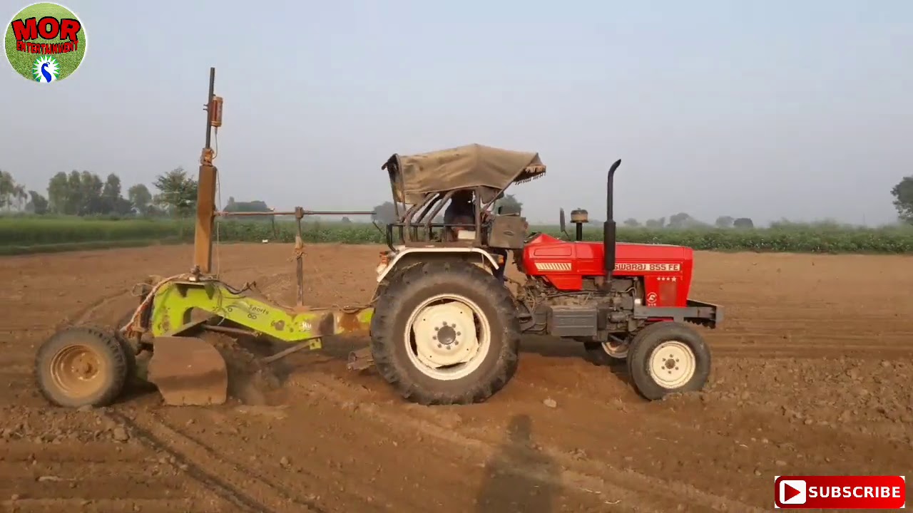Swaraj 855 performance with computer land leveler||