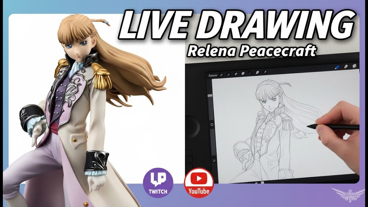Drawing Relena Peacecraft 莉莉娜 | Gundam Wing 新機動戰記 W | Part 05 | 04012026