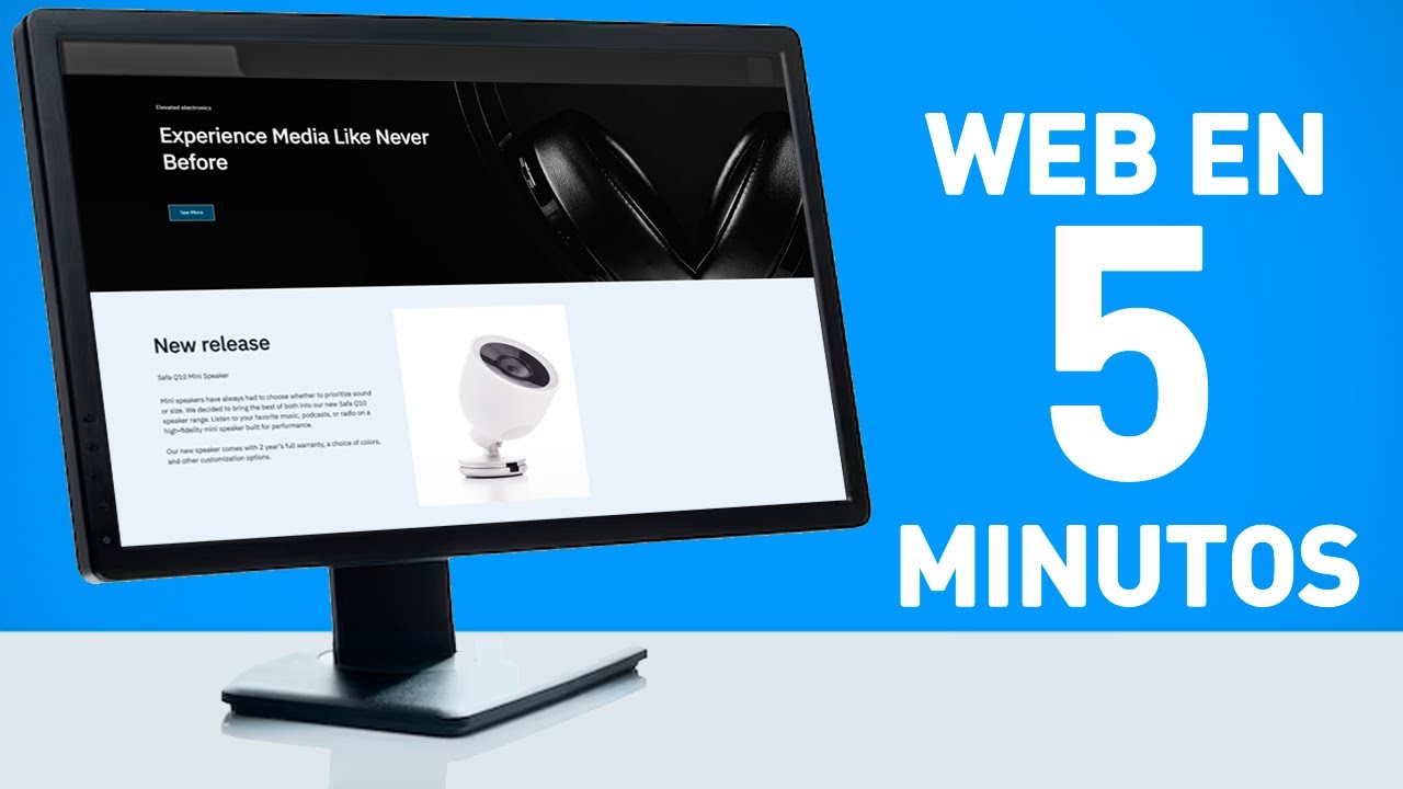 C&oacute;mo Crear una P&aacute;gina Web F&Aacute;CIL en 5 minutos - HOSTINGER