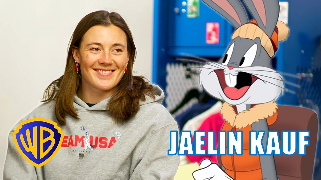 Jaelin Kauf 🇺🇸🎿 Looney Tunes Presents: Sports Talk with Bugs Bunny | @wbkids