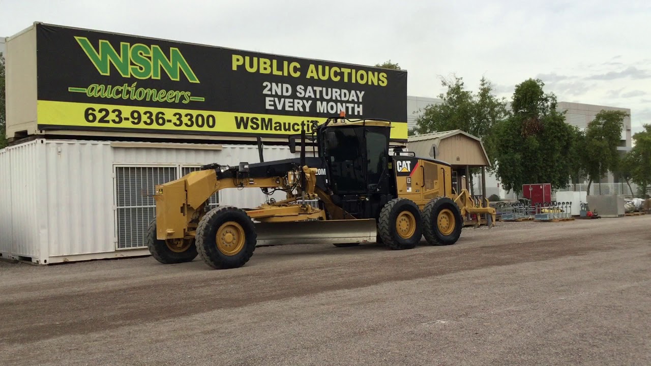 2011 CAT 120M Motor Grader For Auction December 14th 2019
