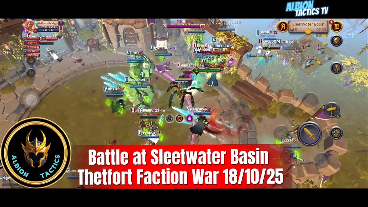 Choke Point at Sleetwater Basin | Thetfort Faction Wars 2025 | Asia Server | Albion Online