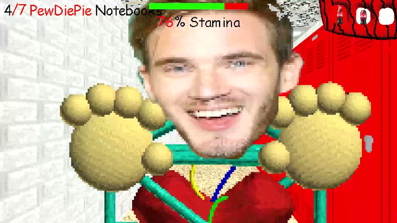 Pewdiepie Has Taken Over For Baldi.