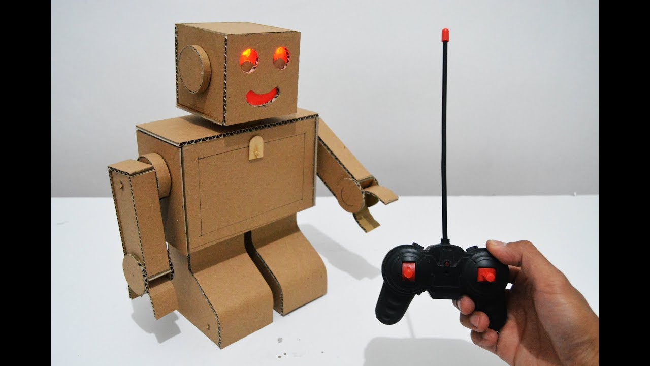 WOW!MENYULAP KARDUS MENJADI ROBOT RC UNIK KEREN-MAINAN ANAK BERFAEDAH
