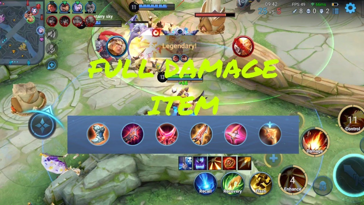FULL DAMAGE ITEM FOR HOU YI | MARKSMAN HOU YI |