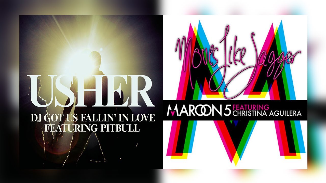 [Mashup] Usher - DJ Got Us Fallin' Love feat. Maroon 5 & Christina Aguilera - Moves Like Jagger!