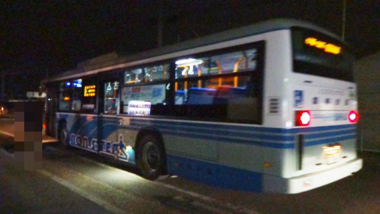【FHD】関東鉄道 2101MT(ISUZU ERGA HYBRID) 台町･吉沢車庫 県庁バスターミナル⇒大工町･水戸駅⇒三高下･台町⇒吉沢車庫 走行音&右側夜間車窓('16.12.13夕方)