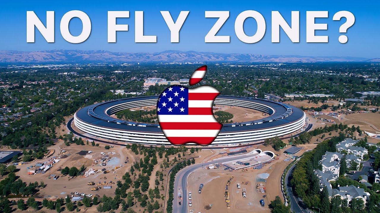 ILLEGAL DRONE FLYING OVER APPLE PARK? - July 4th Update in 4K